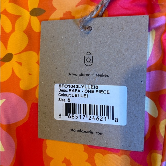 NWT FP x Stone Fox Swim rafa one piece surf in lei lei print Floral size small - Picture 9 of 14